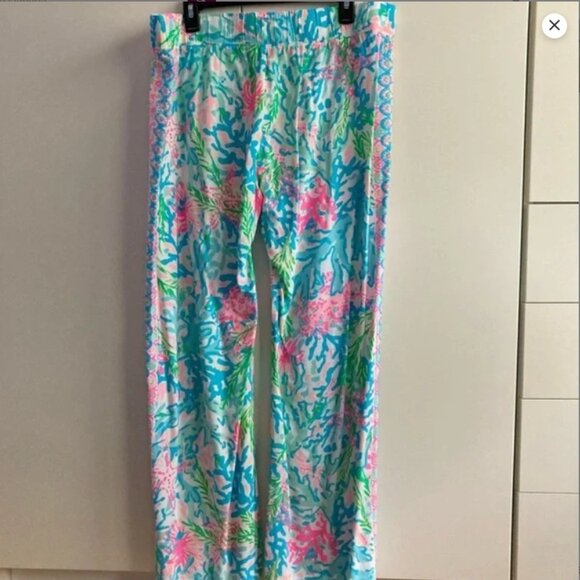 Lilly Pulitzer Bal Harbour Palazzo Pants in Coral Bay XL - Picture 6 of 6